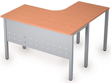 Стол на металлических опорах, экран металл 2МК.128L