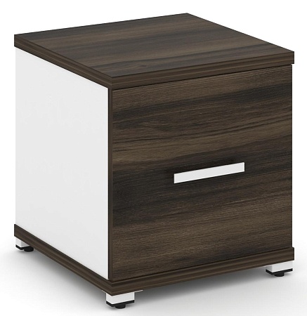 Шкаф четыре узкие секции, 1 ниша (Один фасад ЛДСП, накладной на 1 нишу) CN.STU-113 B/W