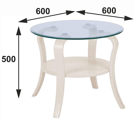 Журнальный столик Аннет (Бежевый)