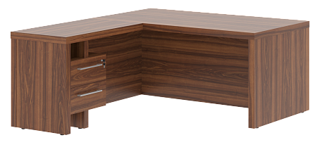 Стол руководителя с тумбой приставной  ZCT 1619H(L)