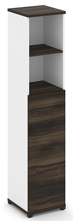 Шкаф одна узкая секция, 5 ниш (фасад ЛДСП накладной на 3 ниши) CN.STU-514 B/W