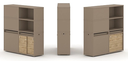Набор №20. Тумба двойная + высокая надставка ES.NB.2V-20