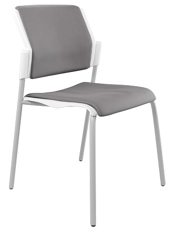 MOVIE Стул, каркас Серый, Пластик Белый ЦБ-00011497