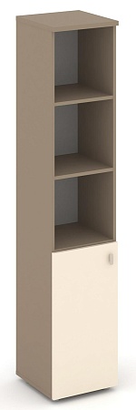 Шкаф высокий узкий левый (1 низкий фасад ЛДСП) ES.SU-1.1(L)