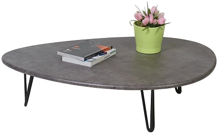 Журнальный столик Дадли (Серый бетон)