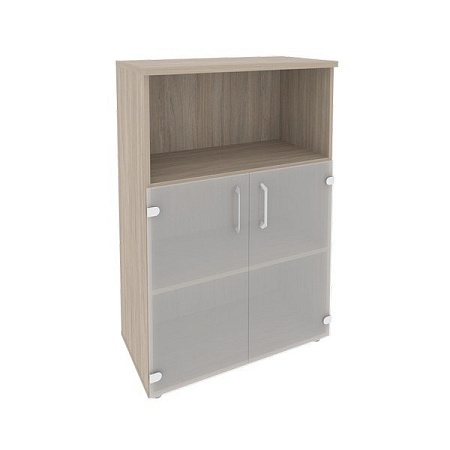 Шкаф средний широкий (2 низких фасада стекло) O.ST-2.2