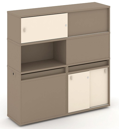 Набор №33. Тумба двойная + высокая надставка ES.NB.2V-33