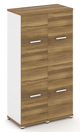 Шкаф две узкие секции, 4 ниши (4 фасада ЛДСП, 2 ниши) CN.STU-422 B/W