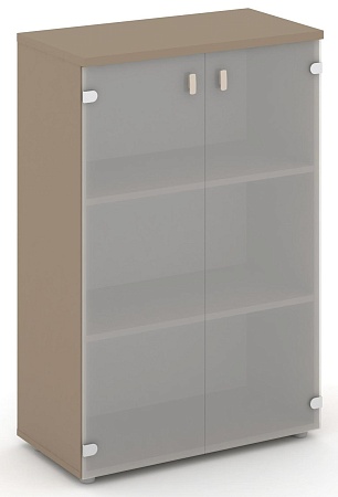 Шкаф средний широкий (2 средних фасада стекло сатин матовый) ES.ST-2.4