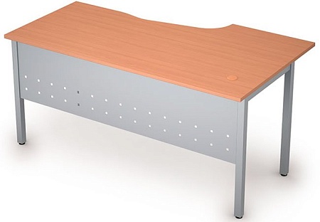 Стол на металлических опорах, экран металл 2МК.120L