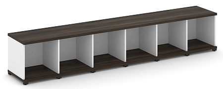 Стеллаж шесть узких секций, 1 ниша CN.STU-160