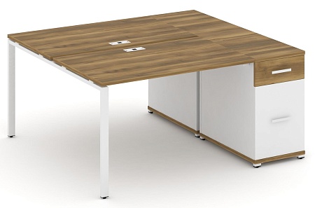 Рабочая станция с одной опорной тумбой CN.DRS-406 B/W