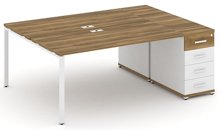 Рабочая станция с одной опорной тумбой CN.DRS-404 B/W