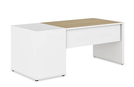 Стол с тумбой приставной, правый CLF116DX