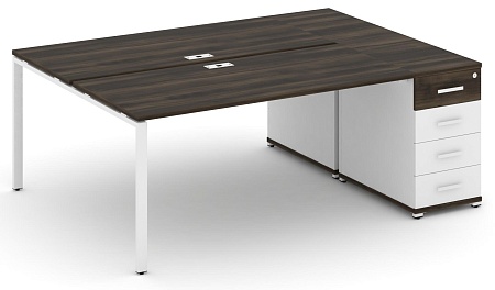 Рабочая станция с одной опорной тумбой CN.DRS-404 B/W