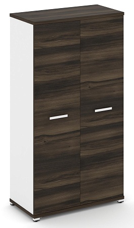 Шкаф две широкие секции, 4 ниши (2 фасада ЛДСП, 4 ниши) CN.STS-416 B/W