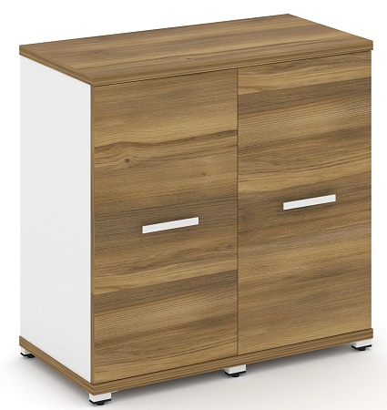 Шкаф две узкие секции, 2 ниши (2 фасада ЛДСП в раме, 2 ниши) CN.STU-223 B/W