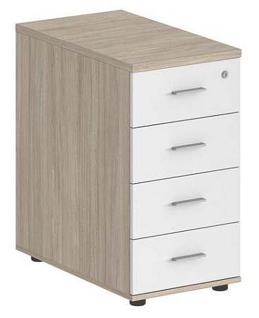 Тумба приставная с 4 ящ., с замком без топа SG.521