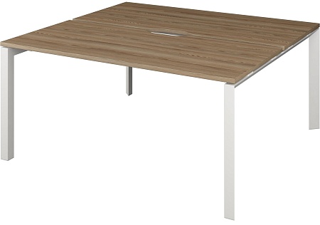 Бенч двойной на 2 рабочих места на металлокаркасе НТМП.П.Б2-140