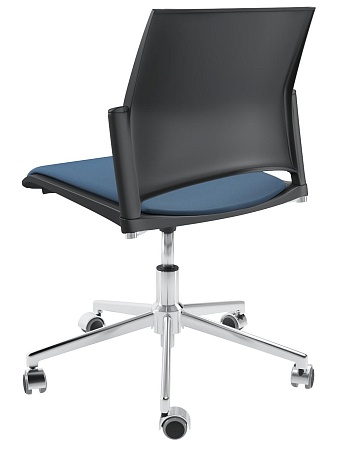 RESTART Кресло, каркас Хром, Пластик Черный ЦБ-00014002