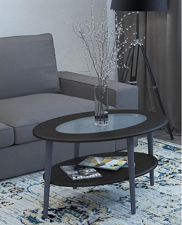 Журнальный столик со стеклом Эль СЖС-01 (Грецкий о...