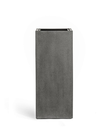 Кашпо TREEZ Effectory Beton Высокий куб Тёмно-серый бетон в-75 см, 31х31 см 1/1