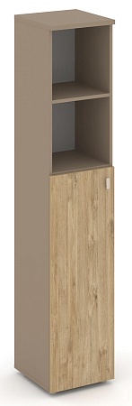 Шкаф высокий узкий левый (1 средний фасад ЛДСП) ES.SU-1.6(L)