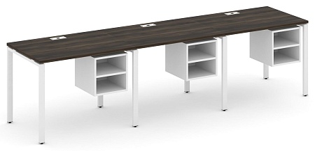 Рабочая станция односторонняя с подвесными тумбами на 3 места CN.ORS-125