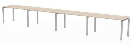 Линейная бенч-система на 4 рабочих места с пропусками для кабеля ТН314ТР-4х1+ТН314К-22_ПР