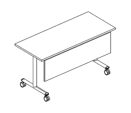 Стол складной с экраном А4 С 082-1 ШхГхВ(1000х600х750)мм