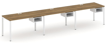 Рабочая станция односторонняя с подвесными тумбами на 3 места CN.ORS-123