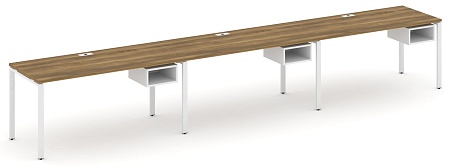 Рабочая станция односторонняя с подвесными тумбами на 3 места CN.ORS-124