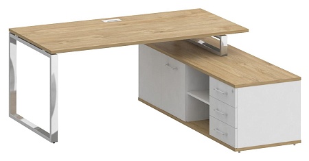 Стол руководителя с опорной греденцией, правый SK.SRG-180 (R)