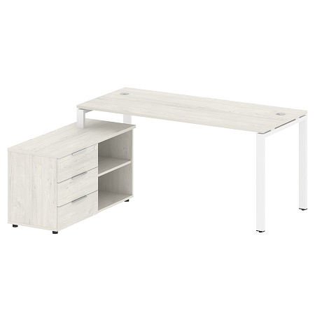 Рабочая станция с опорной тумбой левая БП.РС-СТС -2.4 Л