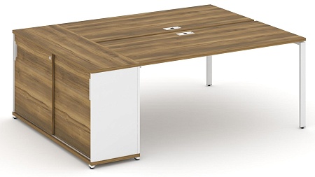 Рабочая станция с опорным шкафом купе CN.DRS-236 B/W