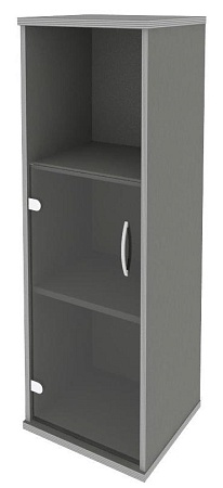 Шкаф средний узкий левый (1 низкая дверь стекло) А.СУ-2.2 (L)