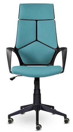 Кресло офисное IQ  (black plastic blue) CX0898R-1-130