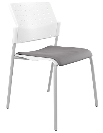 MOVIE Стул, каркас Серый, Пластик Белый ЦБ-00011498