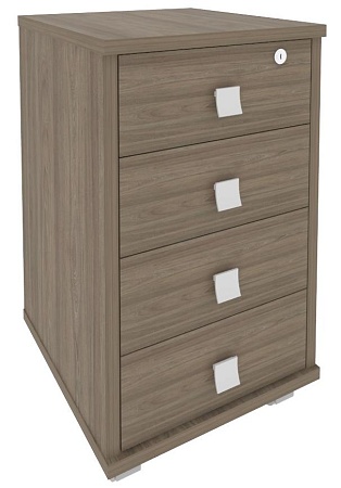 Тумба подкатная (4 ящика фолдинг, с замком) Л.ТМ-4F