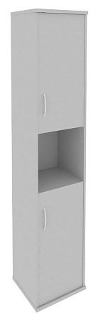 Шкаф высокий узкий правый (2 низкие двери ЛДСП) А.СУ-1.5 (R)