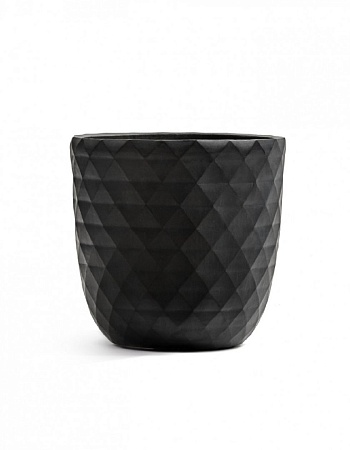 хххКашпо TREEZ ERGO Diamond Чаша-конус Антрацит д-44, в-43 см
