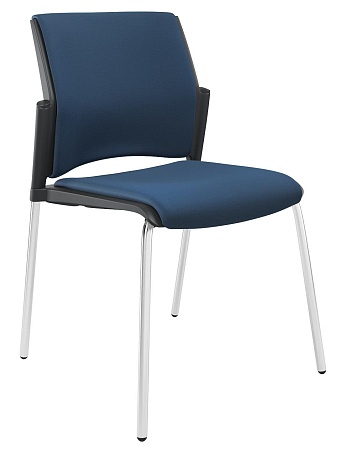 RESTART Стул, каркас Хром, Пластик Черный ЦБ-00014011