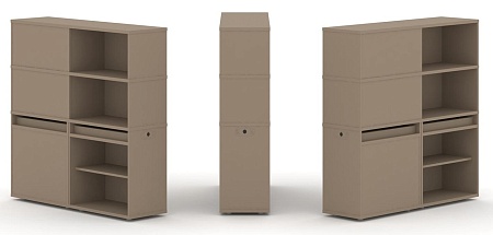 Набор №16. Тумба двойная + высокая надставка ES.NB.2V-16