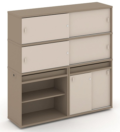 Набор №14. Тумба двойная + высокая надставка ES.NB.2V-14