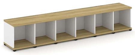 Стеллаж шесть узких секций, 1 ниша CN.STU-160