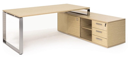 EXE Стол на оп.тумбе L189 хром 101 104 WAL 07