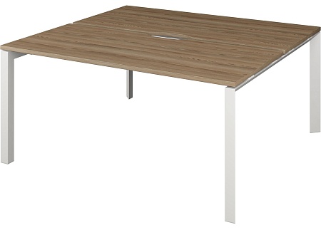 Бенч двойной на 2 рабочих места на металлокаркасе НТМП.П.Б2-120