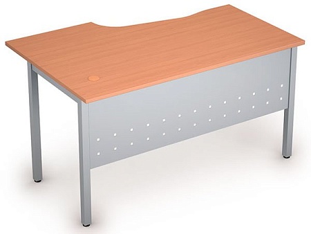 Стол на металлических опорах, экран металл 2МК.123R