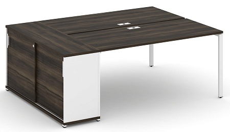 Рабочая станция с опорным шкафом купе CN.DRS-236 B/W