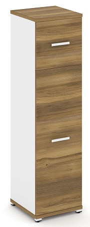 Шкаф одна узкая секция, 4 ниши (фасад ЛДСП, 3 ниши + фасад ЛДСП,  1 нишу) CN.STU-414 B/W